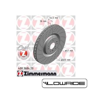 Tarcza Przód ZIMMERMANN Sport Coat Z  375mm 5x112 Big Brake VAG MQB mk5/mk6/mk7