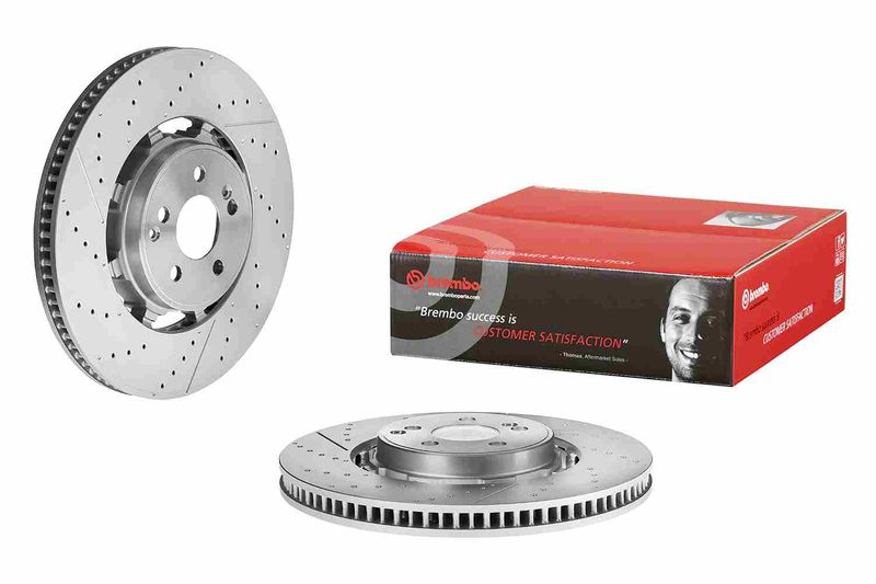 Big Brake Kit Przód Porsche 6 tłoków Lekki 370x32mm MQB Audi A3, S3 8V, VW Golf 7/7.5 GTI, R - obrazek 4