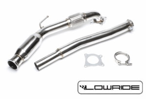 VOLKSWAGEN Golf 5/6 1.8/2.0 TFSI Audi A3/S3 8P TT 8J DOWNPIPE 3 cale INOXX wraz z Katalizatorem