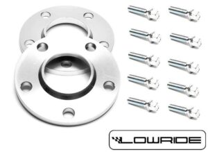 Dystanse Audi 5x112 10mm 66,6 z Prowadzeniem + Śruby kół