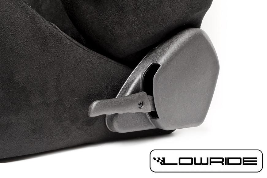 Sportowy Fotel Kubełkowy Rozkładany ALCANTARA Prawy - obrazek 4