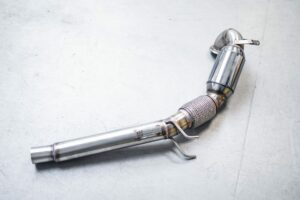VW Golf mk7/7.5 GTI Audi A3 8V 1.8/2.0 TSI DOWNPIPE 3" BAQ Exhaust z Katalizatorem