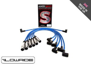 VR6 12V 2.8 Sportowe Przewody Zapłonowe POWERTEC Niebieskie