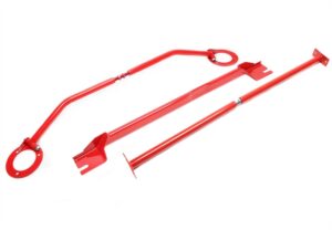 Zestaw rozpórek TA-Technix VOLKSWAGEN Golf Mk5/6 Scirocco Mk3 Audi A3 8P/ Seat Leon 1P/ Skoda Octavia 1Z - CZERWONY